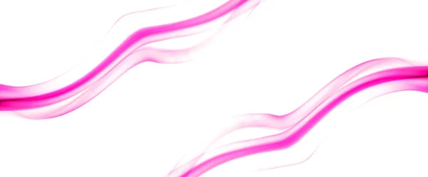 Kavargó Mozgása Rózsaszín Füst Csoport Elvont Vonal Izolált Fehér Háttér — Stock Fotó