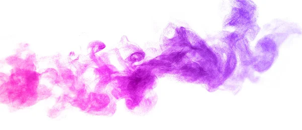 Розовый Фиолетовый Взрыв Пыли Текстура Плавает Плавает Белом Фоне — стоковое фото