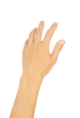 El hareketleri, ve erkeksi semboller. Beyaz arka planda izole edilmiş. kırpma yolu ile.