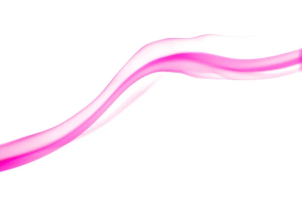 Kavargó Mozgása Rózsaszín Füst Csoport Elvont Vonal Izolált Fehér Háttér — Stock Fotó