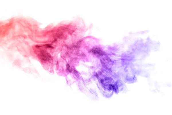 Colorida Explosión Polvo Color Arco Iris Textura Abstracta Salpicaduras Flotan — Foto de Stock