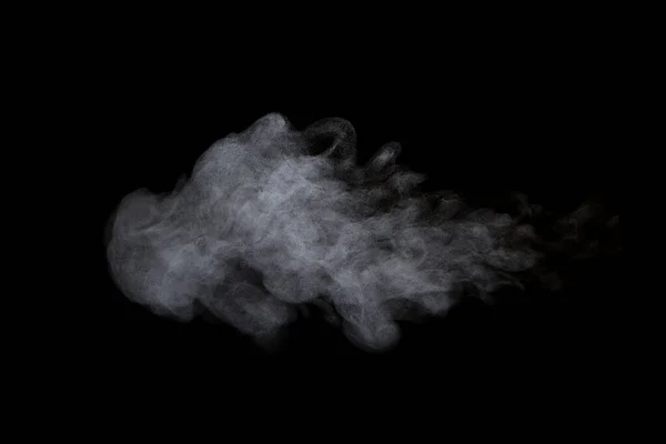 Polvo Polvo Explosión Textura Abstracta Salpicaduras Flotan Sobre Fondo Negro — Foto de Stock