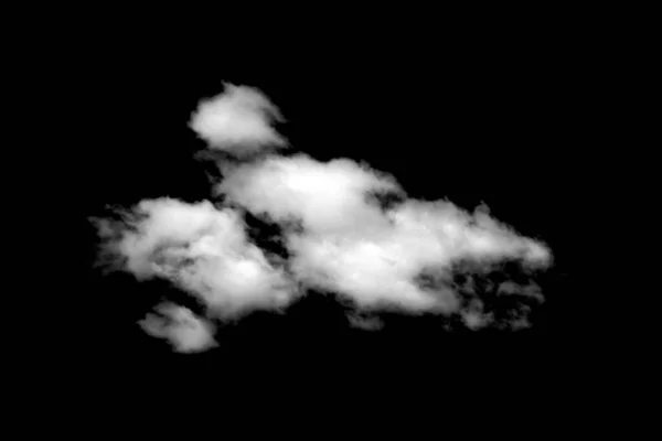 Ceață Nori Albi Sau Ceață Pentru Modele Izolate Fundal Negru — Fotografie, imagine de stoc
