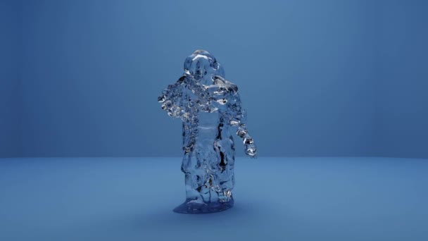 Woda Człowiek Taniec — Wideo stockowe