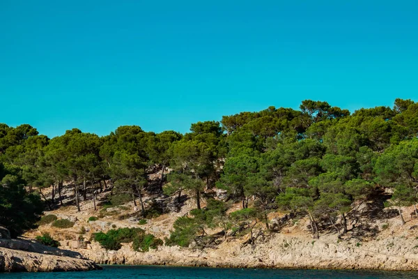 Bela Vista Para Mar Ilha Costa Mediterrânea — Fotografia de Stock