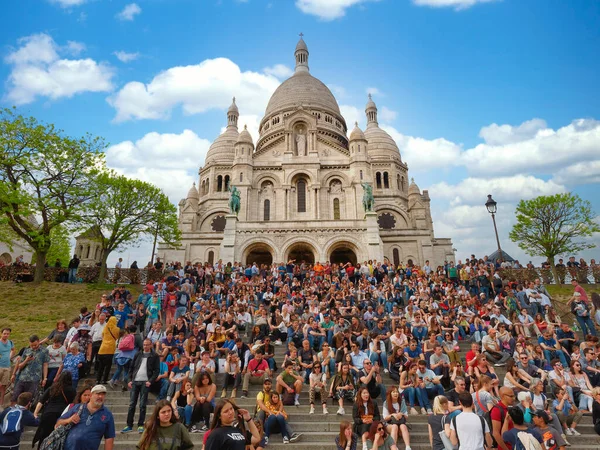 Parigi Francia Aprile 2019 Sacre Coeur Basilica Sacro Cuore Parigi — Foto Stock
