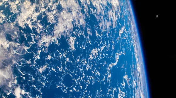 Powierzchnia Niebieskiej Ziemi Kosmosie Elementy Tego Obrazu Dostarczone Przez Nasa — Zdjęcie stockowe