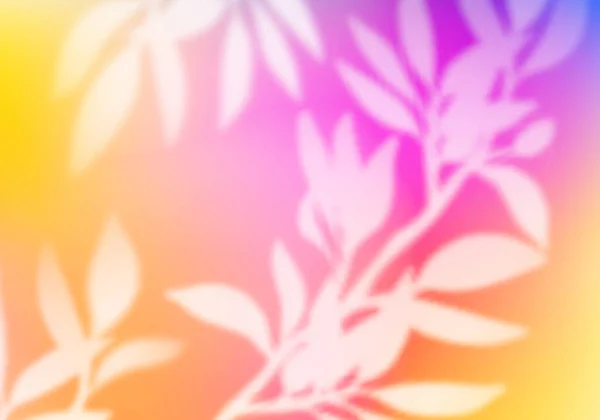 Fundal vectorial cu strălucitoare și siluete de ramură cu frunze. Ilustrație decorativă pentru colaje, postări și postere. Efect suprapunere creativă — Vector de stoc