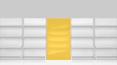 Superstore son kapak görüntüleme rafı 3d illüstrasyon