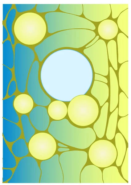 Abstrakt Illustration Nervsystemet Mikrovärlden Cellform Bakgrundskonsistens — Stock vektor