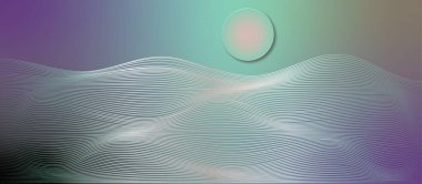 Sihirli 3D görüntü, rakamlar. Farklı dokular. Karıştırıyorum. Boşluk teması.