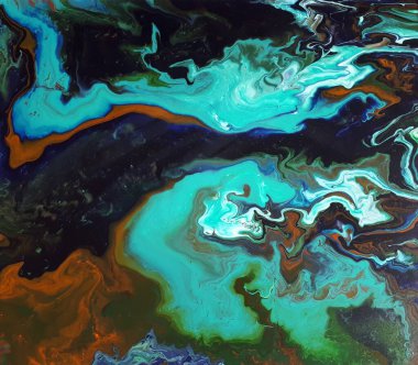 Yazar işi, soyutlama, uzay teması, akışkan sanat çizim tekniği. Resim sanatı..