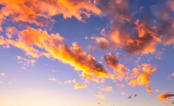 Ciel Nuageux Dramatique Coucher Lever Soleil Arrière Groupe Nature — Photo