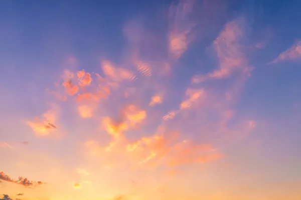 Dramatic Cloudy Sky Sunset Sunrise Nature Backgroun — Stock Photo, Image