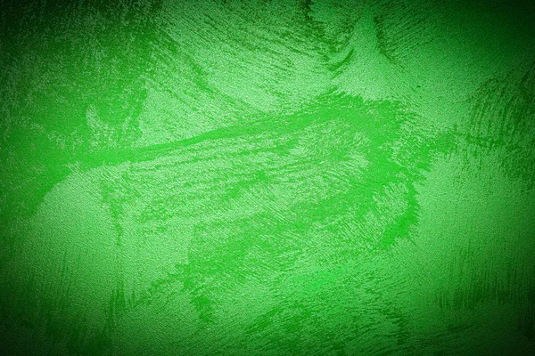 Textura Yeso Decorativo Verde Hormigón Con Viñeta Fondo Grunge Abstracto — Foto de Stock