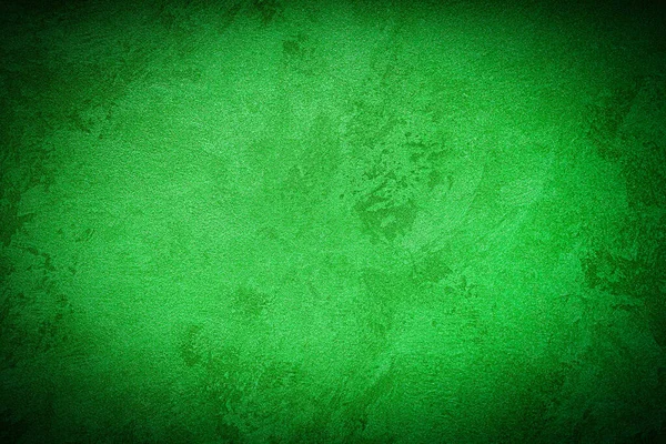 Textura Yeso Decorativo Verde Hormigón Con Viñeta Fondo Grunge Abstracto — Foto de Stock