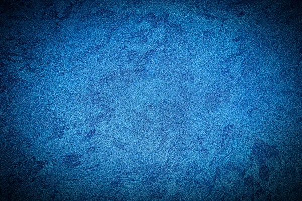 Texture Plâtre Décoratif Bleu Béton Avec Vignette Résumé Fond Grunge — Photo