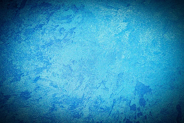 Textura Gesso Decorativo Azul Concreto Com Vinheta Fundo Grunge Abstrato — Fotografia de Stock