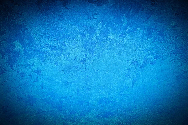 Textura Gesso Decorativo Azul Concreto Com Vinheta Fundo Grunge Abstrato — Fotografia de Stock