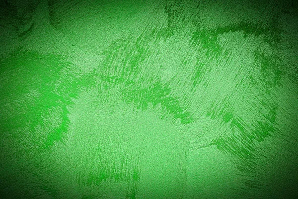 Texture Plâtre Décoratif Vert Béton Avec Vignette Résumé Fond Grunge — Photo