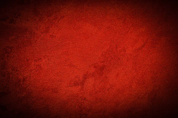 Texture Gesso Decorativo Rosso Calcestruzzo Con Vignetta Astratto Sfondo Grunge — Foto Stock