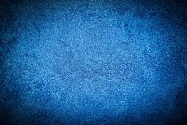 Texture Plâtre Décoratif Bleu Béton Avec Vignette Résumé Fond Grunge — Photo