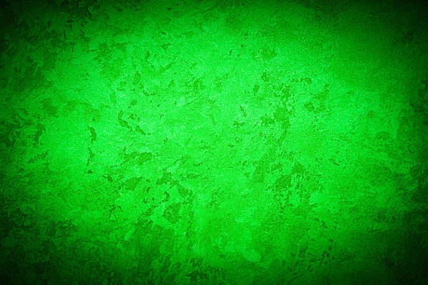 Texture Green Decorative Plaster Concrete Vignette Abstract Grunge Background Design — Stock Photo, Image