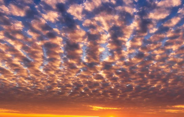 Dramatic Cloudy Sky Illuminated Rays Sunset Sunrise — Stock Photo, Image