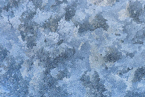 Frost Texture Frozen Glass Winter Winter Background — Stock Photo, Image