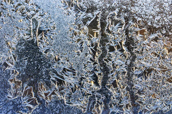 Textura Escarcha Vidrio Congelado Invierno Fondo Invierno Fotos De Stock