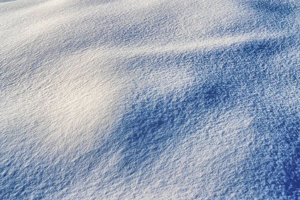 Tekstura Śniegu Oświetlona Światłem Słonecznym Tło Zimowe — Zdjęcie stockowe