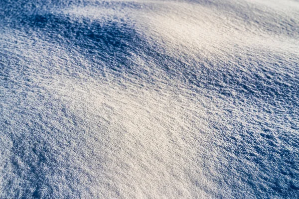 Struktura Sněhu Ozářená Slunečním Světlem Zimní Pozadí — Stock fotografie