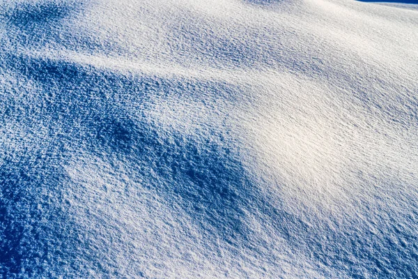 Textuur Van Sneeuw Verlicht Door Zonlicht Winterachtergrond — Stockfoto