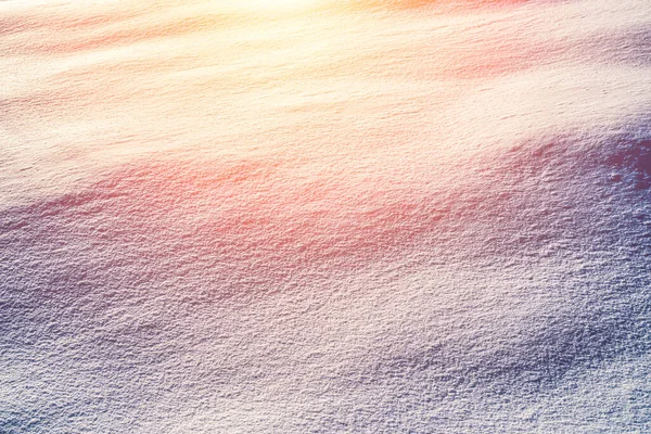 Textura Neve Iluminada Pela Luz Solar Fundo Inverno — Fotografia de Stock