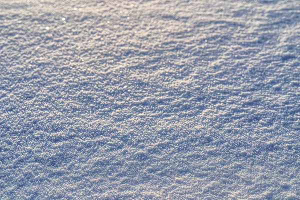 Textuur Van Sneeuw Verlicht Door Zonlicht Winterachtergrond — Stockfoto