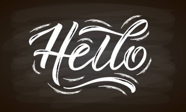 El çizimi merhaba harfleri tipografi. El yazısıyla ilham verici bir alıntı. Merhaba. El çizimi motivasyon alıntısı. Merhaba harf işareti. El çizimi motivasyon metni. Merhaba logotype, rozet, poster, logo