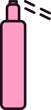 Temizleme Spreyi Doldurulmuş Vektör Satırı Simgesi Tasarımı