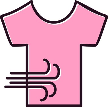 Doldurulmuş Vektör Satır Simgesi Tasarımı Kurutuluyor