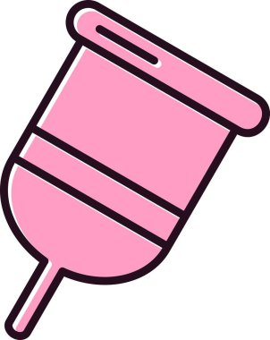 Adet Kadehi Dolu Vektör Satır Simgesi Tasarımı