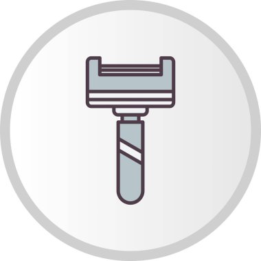 Razor Dolu Vektör Satır Simgesi Tasarımı