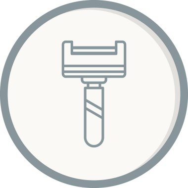 Razor Dolu Vektör Satır Simgesi Tasarımı