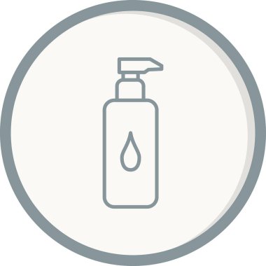 Losyon Doldurulmuş Vektör Satırı Simgesi Tasarımı