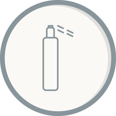 Temizleme Spreyi Doldurulmuş Vektör Satırı Simgesi Tasarımı