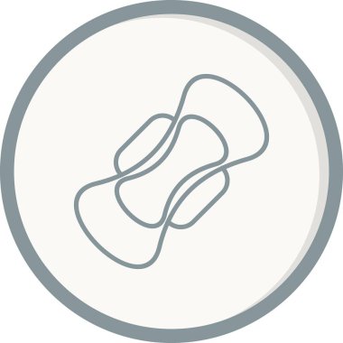 Hijyenik ped Vektör Satır Simgesi Tasarımı