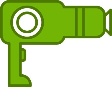 Kurutucu Doldurulmuş Vektör Satır Simgesi Tasarımı