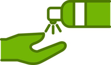 El Snaitizer Doldurulmuş Vektör Satır Simgesi Tasarımı