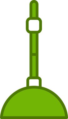 Plung Doldurulmuş Vektör Satır Simgesi Tasarımı