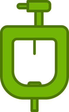 İdrar Doldurulmuş Vektör Satırı Simgesi Tasarımı