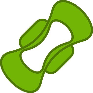 Hijyenik ped Vektör Satır Simgesi Tasarımı