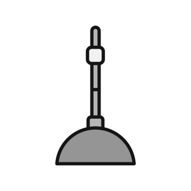 Plung Doldurulmuş Vektör Satır Simgesi Tasarımı